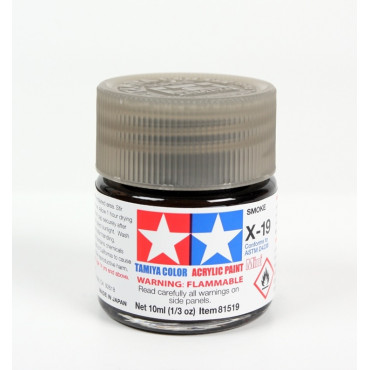 TINTA ACRÍLICA MINI X-19 FUMAÇA 10ML TAMIYA TAM 81519